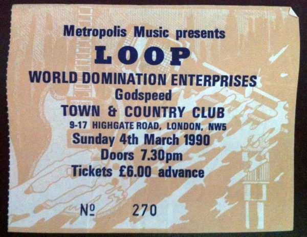 Ticket stub from 1990. Submitted by Gordon Hymus